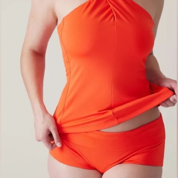 Athleta Bikini Bottom Women's Size XL Vermillion Essential Swim Boyshort NWT - Picture 4 of 10
